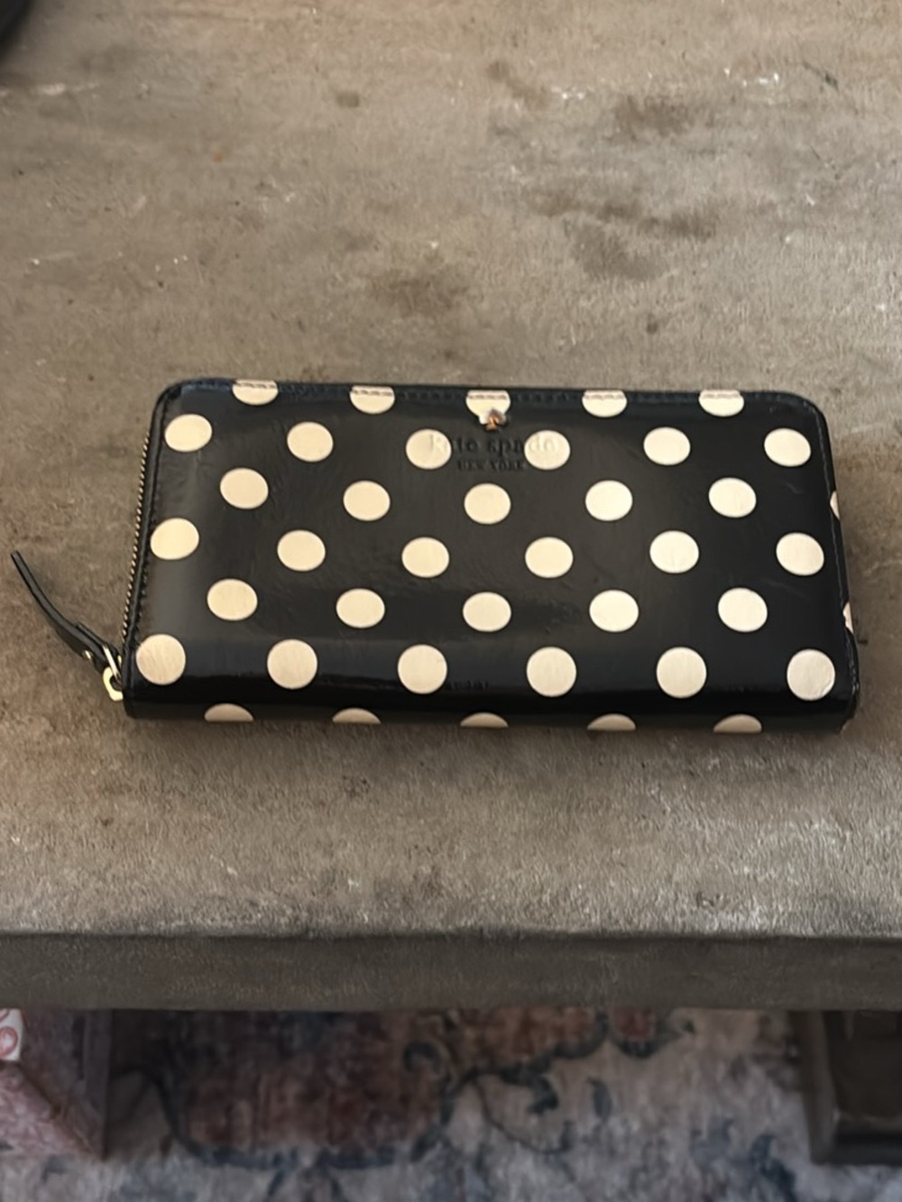 KATE SPADE 'CARLISE STREET LACEY' ZIP AROUND WALLET